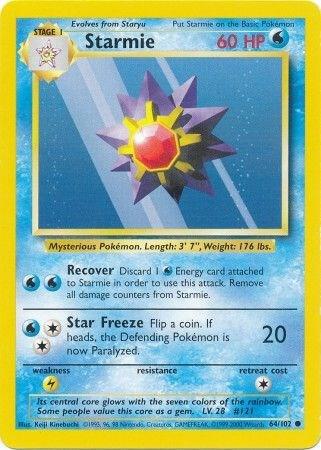 Starmie 064/102 card from Base Set