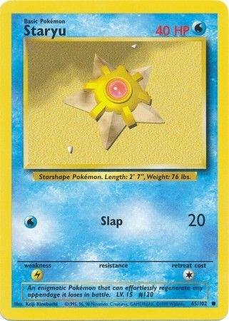 Staryu 065/102 card from Base Set