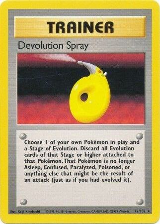 Devolution Spray 072/102 card from Base Set