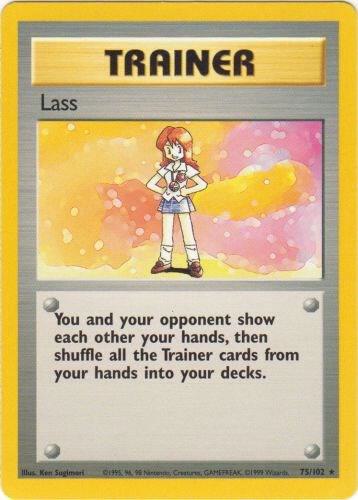 Lass 075/102 card from Base Set