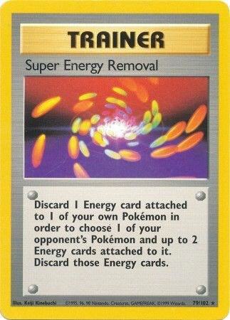 Super Energy Removal 079/102 card from Base Set