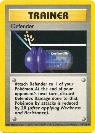 Defender 080/102 card from Base Set