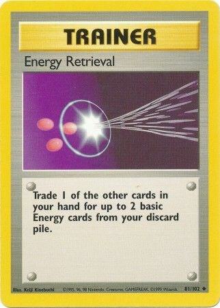 Energy Retrieval 081/102 card from Base Set