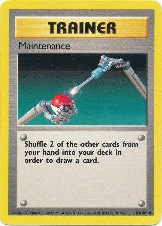 Maintenance 083/102 card from Base Set