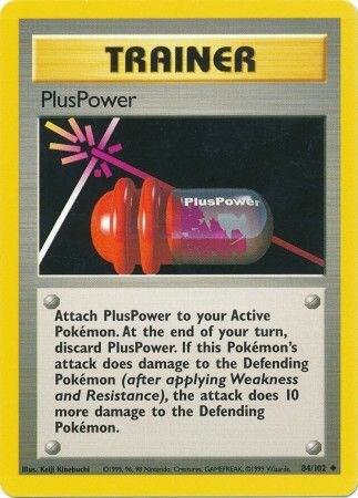 PlusPower 084/102 card from Base Set