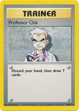 Professor Oak 088/102 card from Base Set