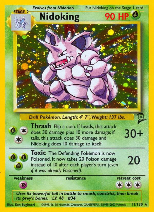 Nidoking 011/130 card from Base Set 2