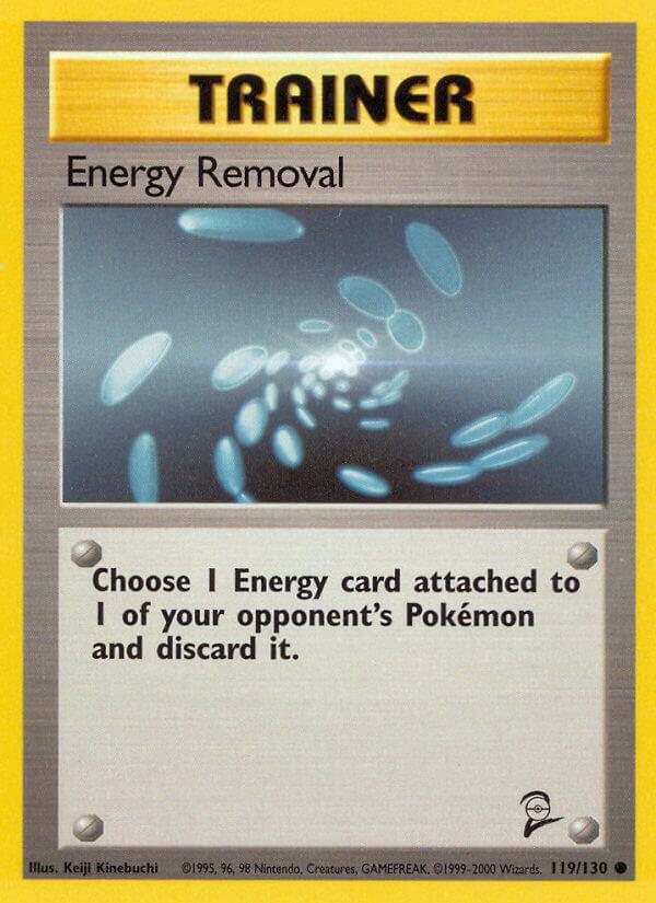 Energy Removal 119/130 card from Base Set 2