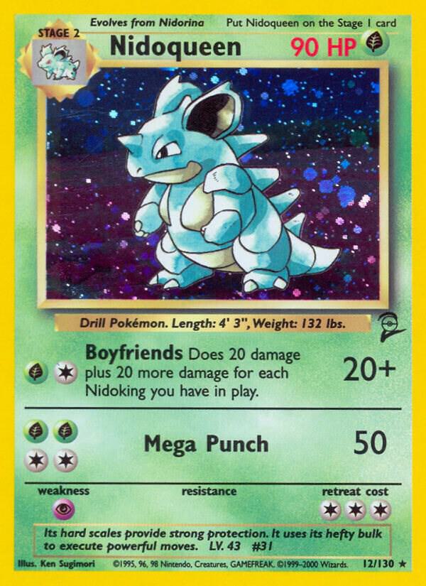 Nidoqueen 012/130 card from Base Set 2