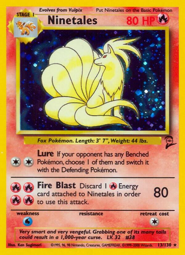 Ninetales 013/130 card from Base Set 2
