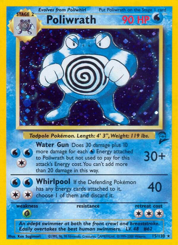 Poliwrath 015/130 card from Base Set 2