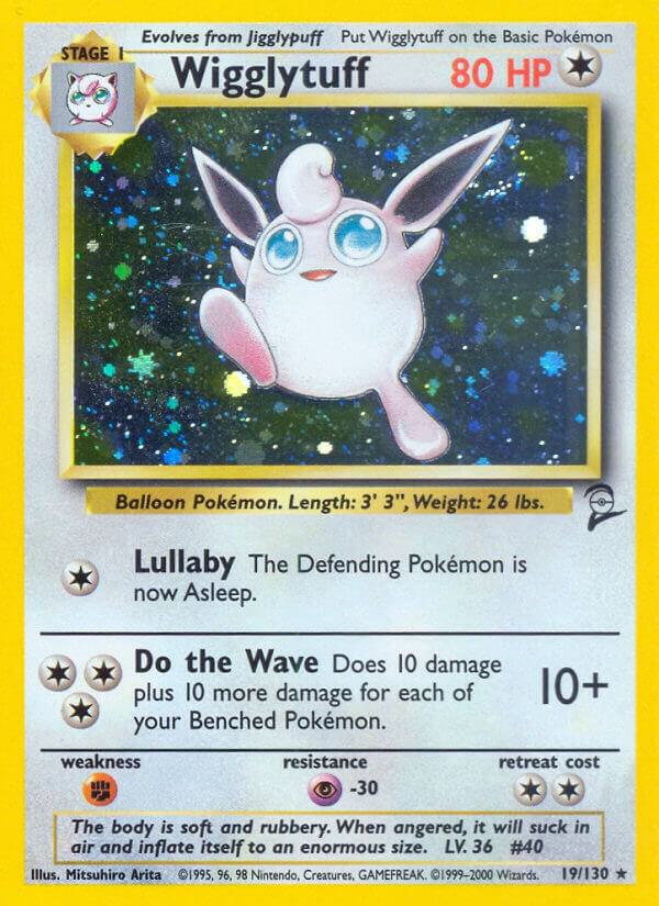 Wigglytuff 019/130 card from Base Set 2