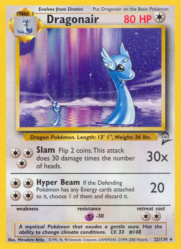 Dragonair 022/130 card from Base Set 2