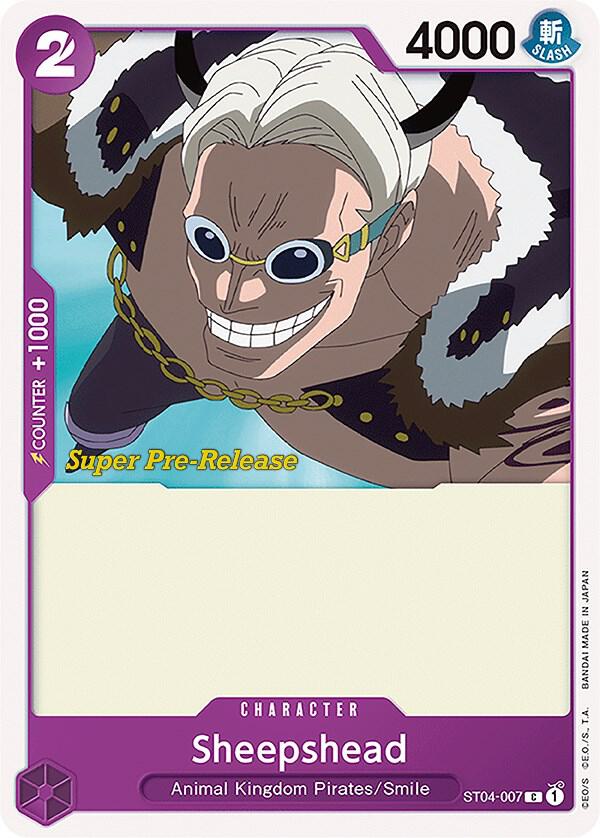 Sheepshead ST04-007 card from Super Pre-Release Starter Deck 4: Animal Kingdom Pirates