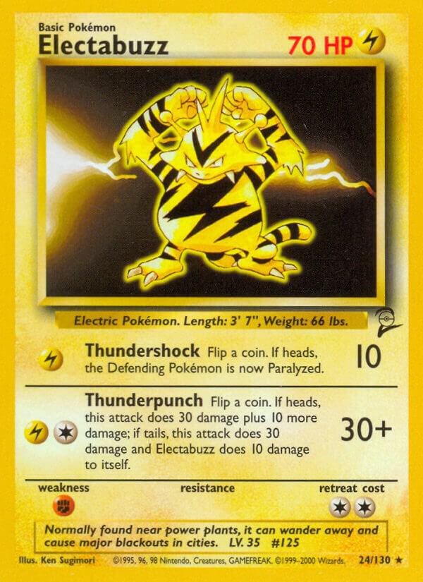 Electabuzz 024/130 card from Base Set 2