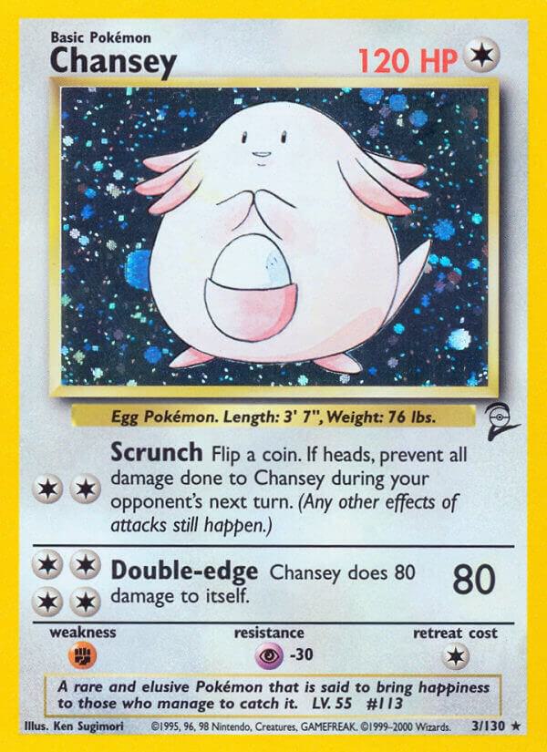 Chansey 003/130 card from Base Set 2