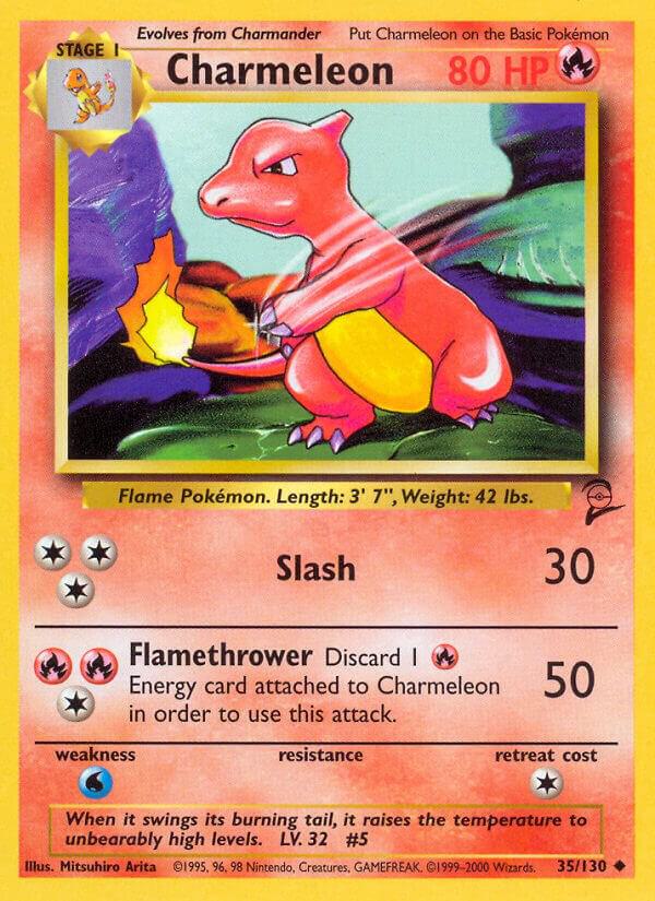 Charmeleon 035/130 card from Base Set 2