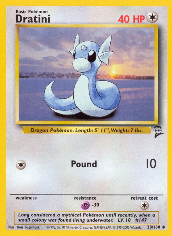 Dratini 038/130 card from Base Set 2