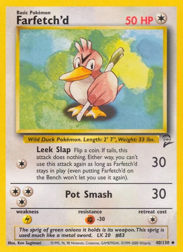 Farfetch'd 040/130 card from Base Set 2