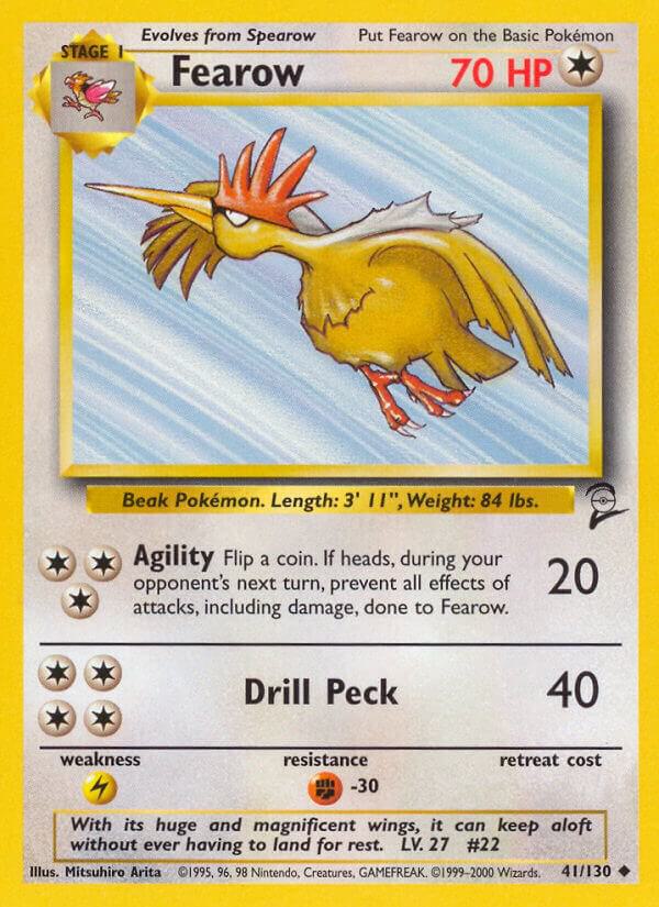 Fearow 041/130 card from Base Set 2