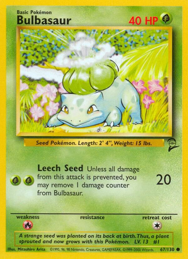Bulbasaur 067/130 card from Base Set 2