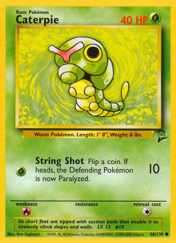 Caterpie 068/130 card from Base Set 2