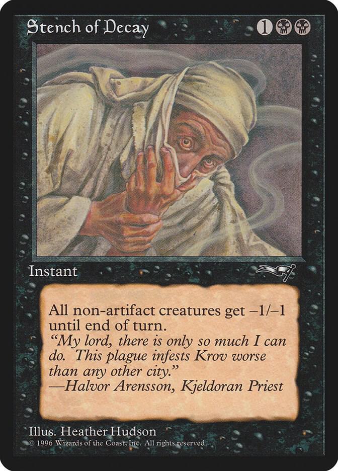 Stench of Decay 28 card from Alliances