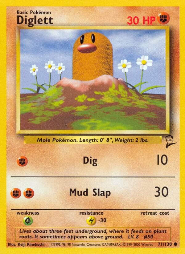 Diglett 071/130 card from Base Set 2