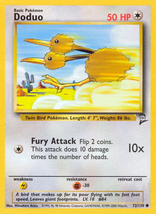 Doduo 072/130 card from Base Set 2