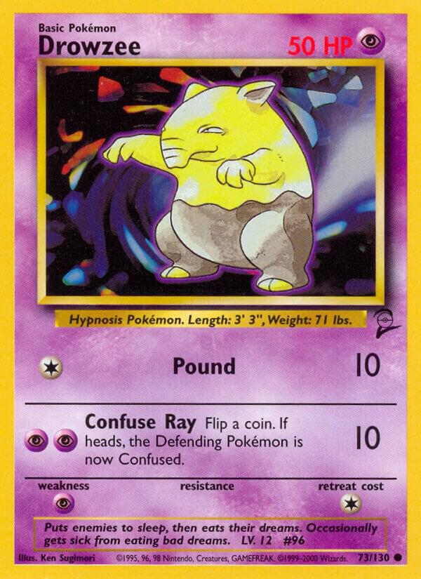 Drowzee 073/130 card from Base Set 2