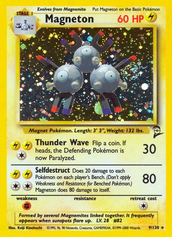 Magneton 009/130 card from Base Set 2