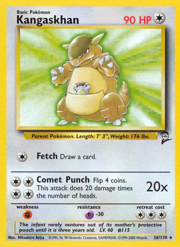 Kangaskhan 026/130 card from Base Set 2