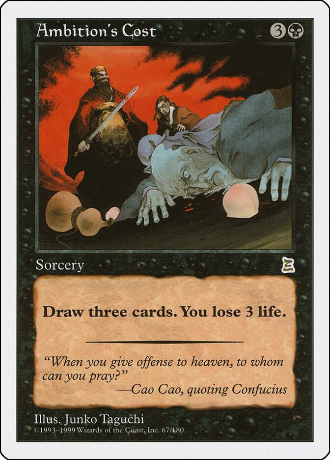 Ambition's Cost 67 card from Portal Three Kingdoms