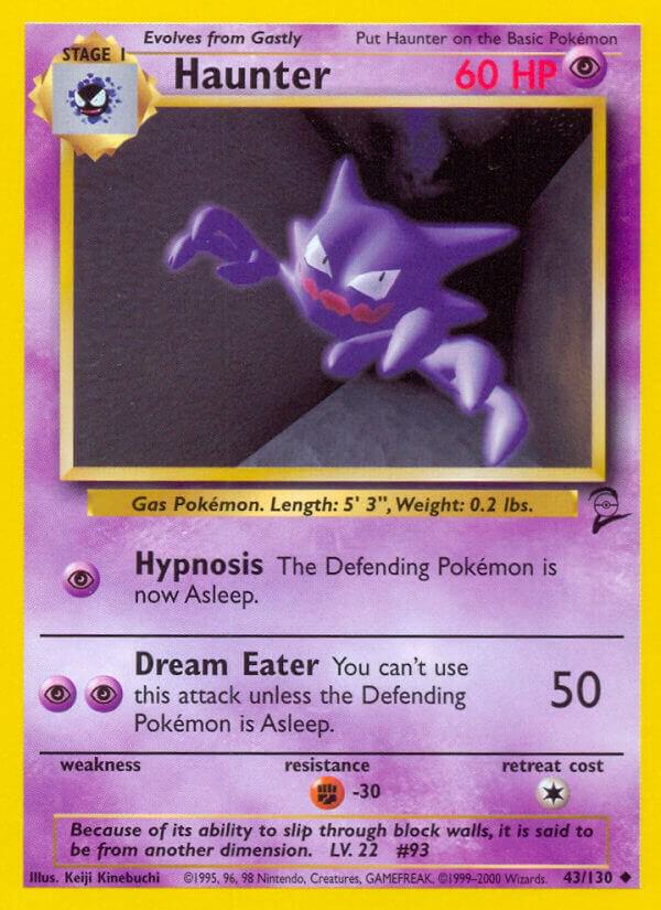 Haunter 043/130 card from Base Set 2