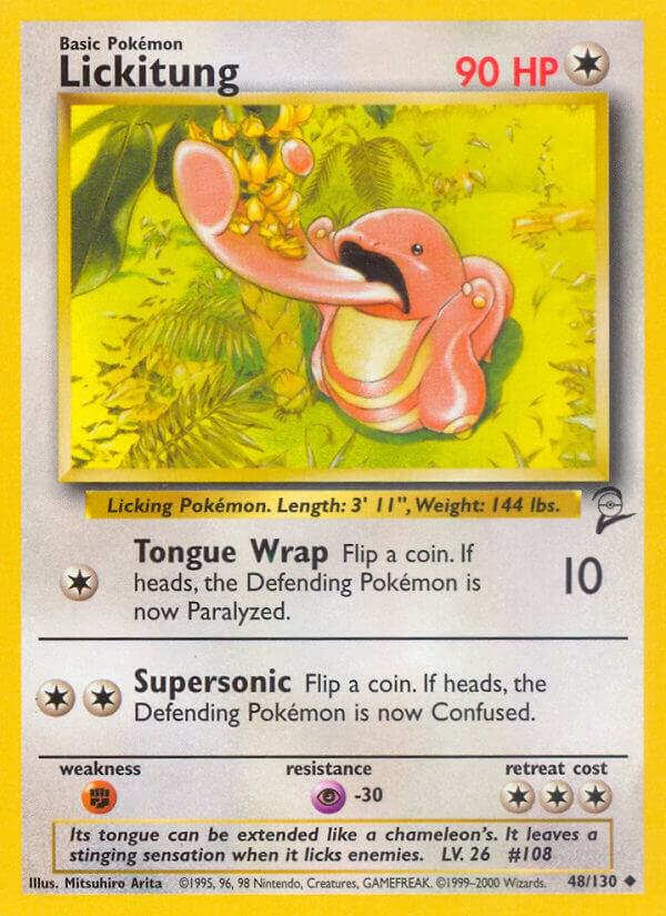 Lickitung 048/130 card from Base Set 2