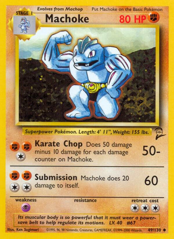 Machoke 049/130 card from Base Set 2