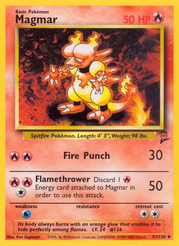 Magmar 051/130 card from Base Set 2