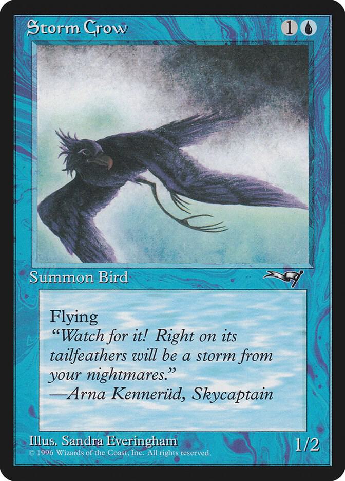 Storm Crow (Flying Left) 55 card from Alliances