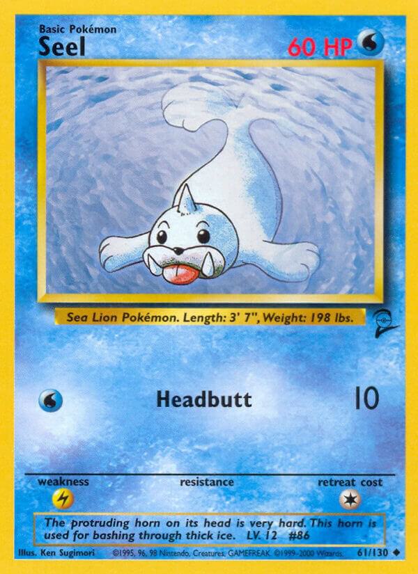 Seel 061/130 card from Base Set 2