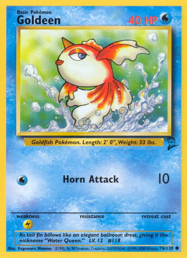 Goldeen 076/130 card from Base Set 2