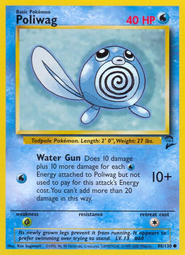 Poliwag 088/130 card from Base Set 2