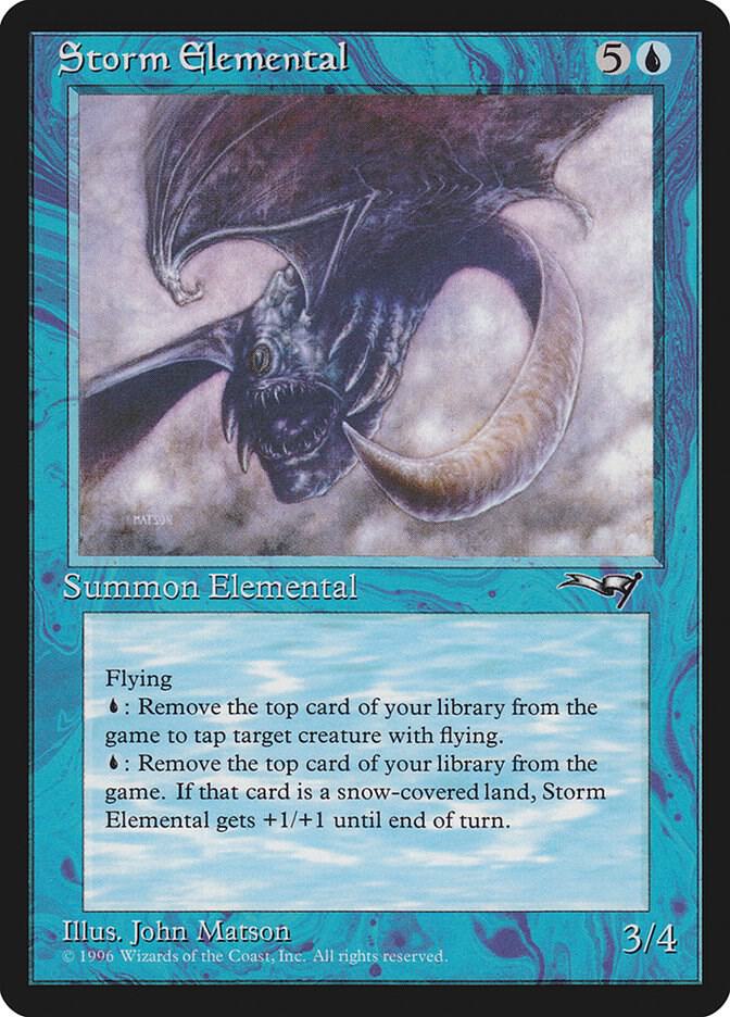 Storm Elemental card from Alliances