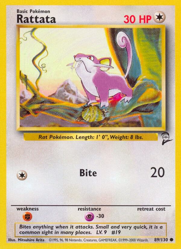 Rattata 089/130 card from Base Set 2