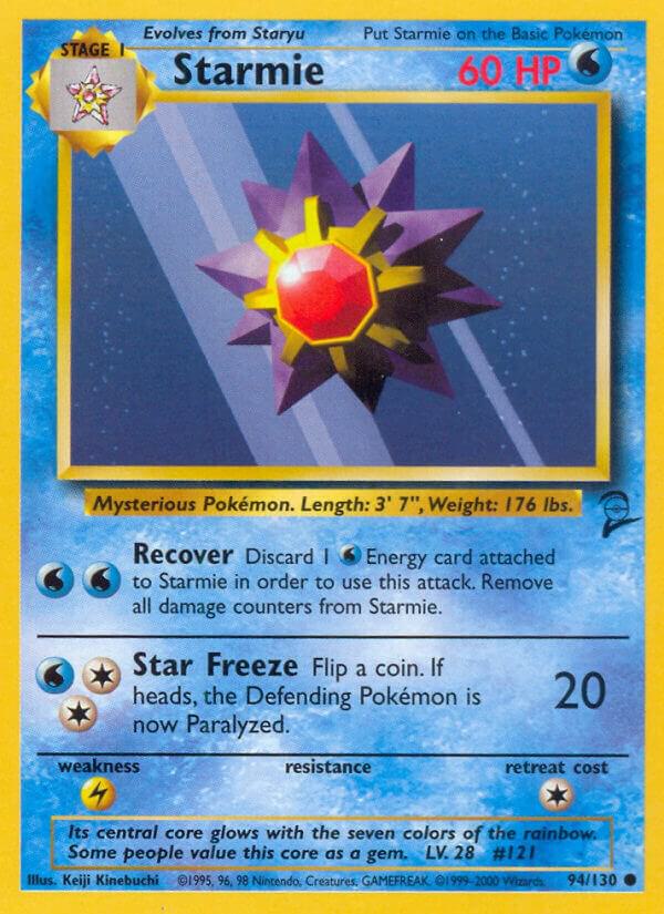 Starmie 094/130 card from Base Set 2