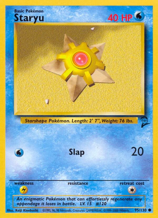 Staryu 095/130 card from Base Set 2