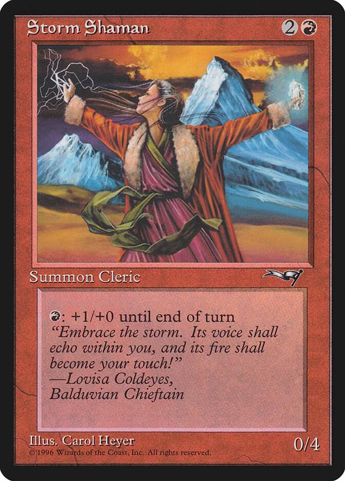 Storm Shaman (Female) 119 card from Alliances