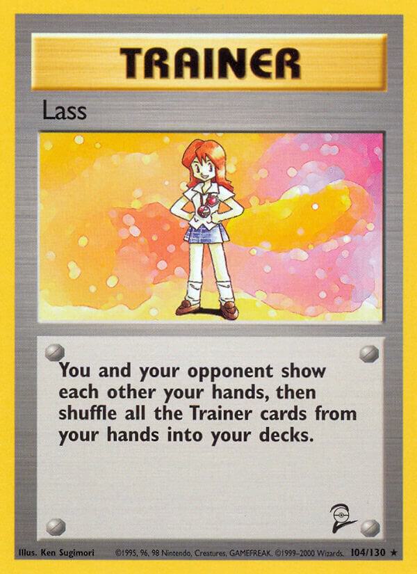 Lass 104/130 card from Base Set 2