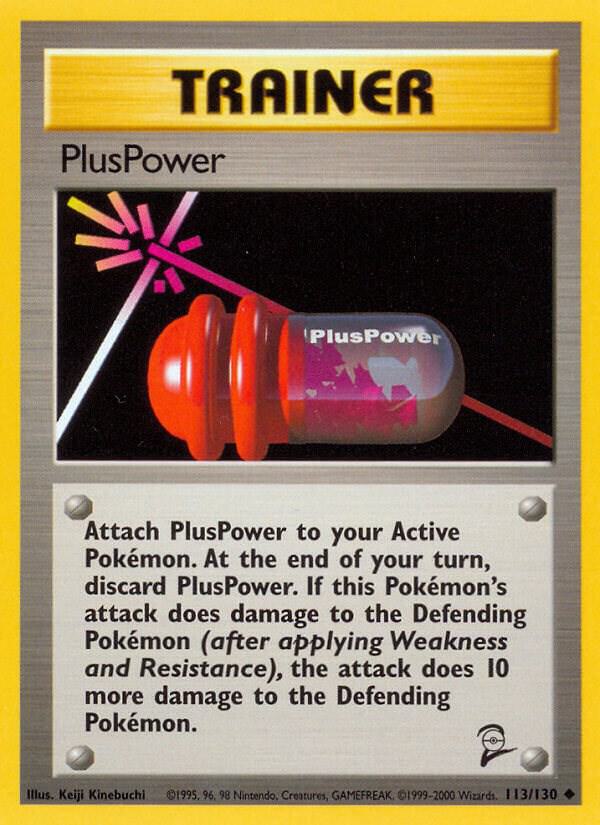 PlusPower 113/130 card from Base Set 2