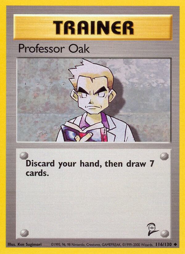 Professor Oak 116/130 card from Base Set 2
