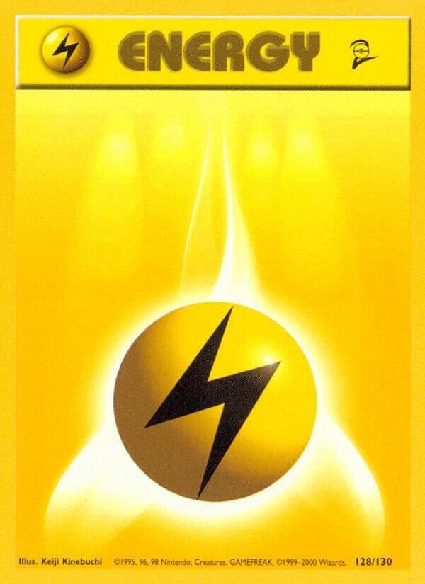 Lightning Energy 128/130 card from Base Set 2